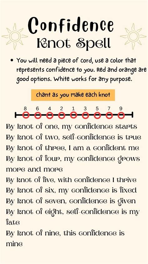 Confidence Knot Spell Easy And Simple Knot Magic For Self Confidence