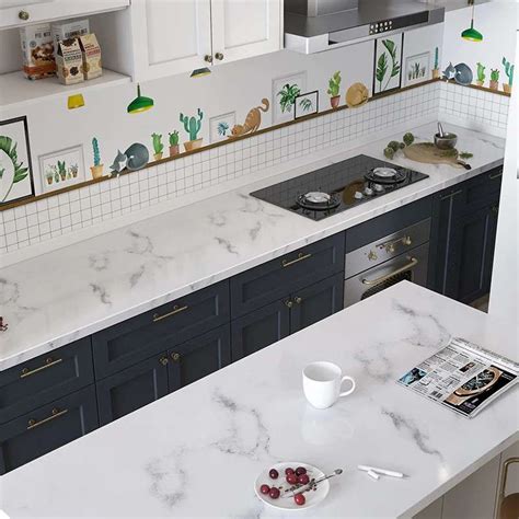 Jual Wallpaper Stiker Motif Marmer Marble Premium Dekorasi Lemari Dapur