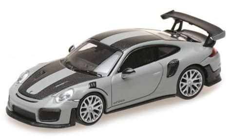 Miniature Porsche Gt Rs Minichamps Grise Avec Carbon