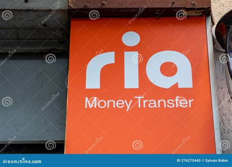 Ria Money Transfer Marca De Texto Y Logotipo De Se As Fachada De La