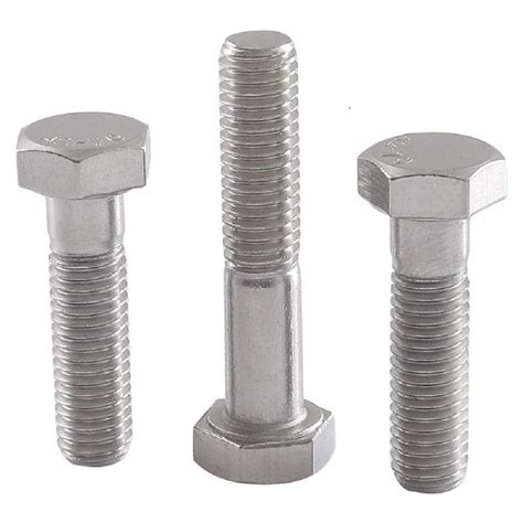 M12 304 Stainless Steel Hexagonal Screws Half Threaded Bolts Half