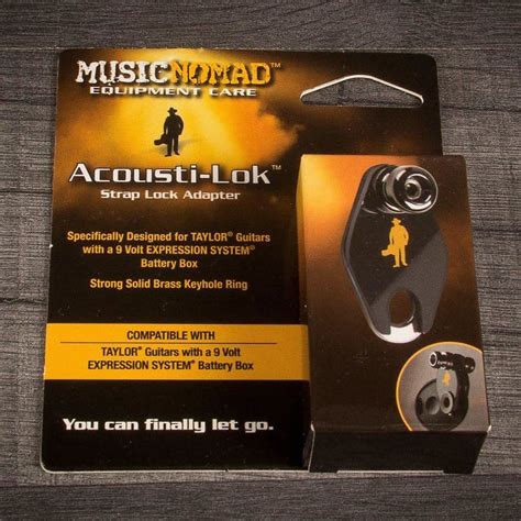 Music Nomad Acousti Lok Strap Lock Adapter For Taylor Output Reverb