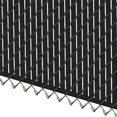 Pds Bl Chain Link Fence Slats Bottom Lock 5 Foot Black Fence