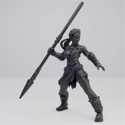 Hot Goblin アマゾン槍戦士 ミニチュア ホットゴブリン 部族の女戦士