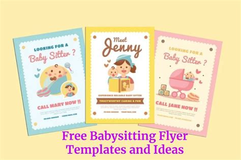 Free Babysitting Flyer Templates And Ideas Education Feminine