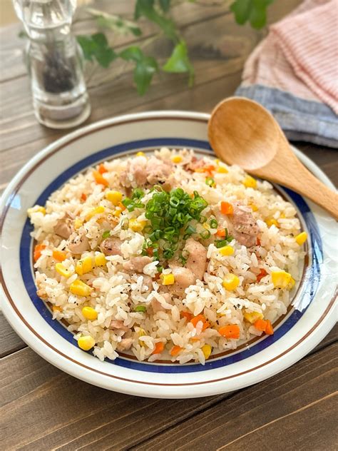 【炊飯器だけ♡鶏肉とコーンのガリバタ醤油ピラフ】時短で絶品に レシピサイトnadia