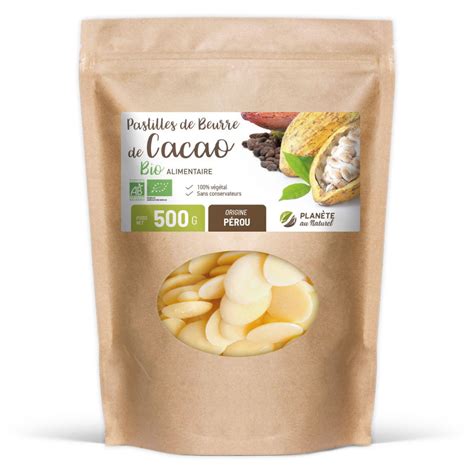 Beurre De Cacao Bio En Pastilles Gelules