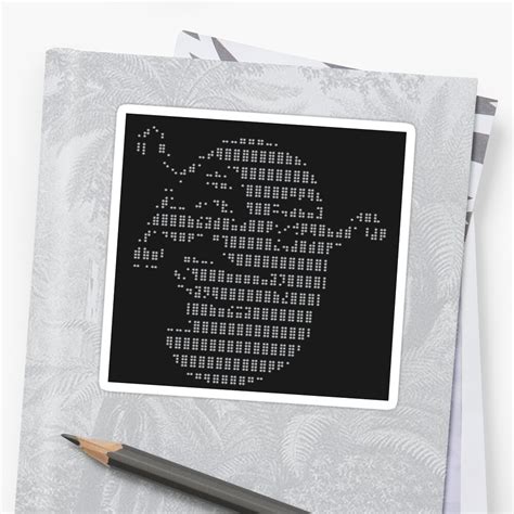 Shrek Ascii Sticker By Pharmdit Redbubble