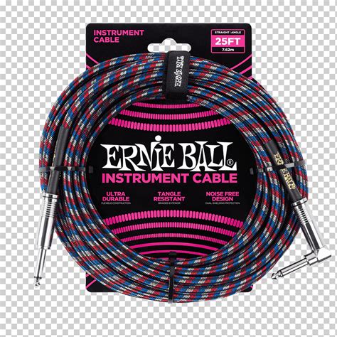 Ernie ball 1 4 ts recto a ángulo recto instrumento de cable trenzado