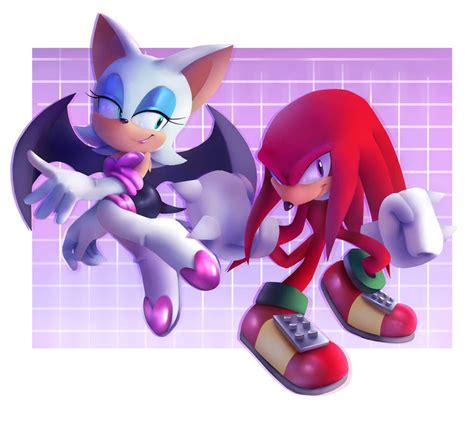 Rouge and Knuckles. (By @CHAOSCONTROL) : r/SonicTheHedgehog