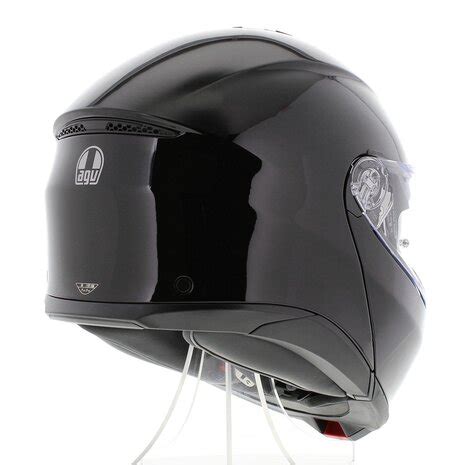 AGV Tourmodular Motorhelm Mono Glans Zwart Systeemhelm Helmspecialist