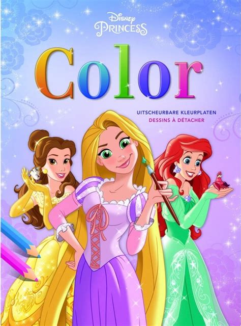 Disney Princess Kleurboek Blok Met Uitscheurbare Kleurplaten Bol