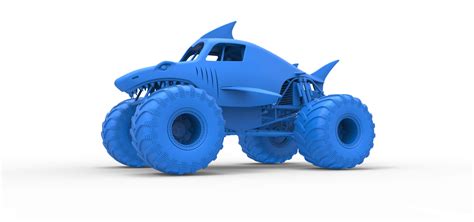 Shark Monster Truck 1:25 - 3D Model by CosplayItemsRock