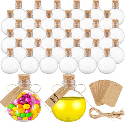 Amazon Pcs Spherical Plastic Potion Bottles Ball Shape Round