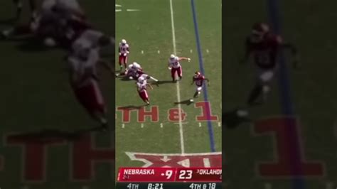 Oklahoma Db Dj Graham Catches Best Interception Of Year Youtube