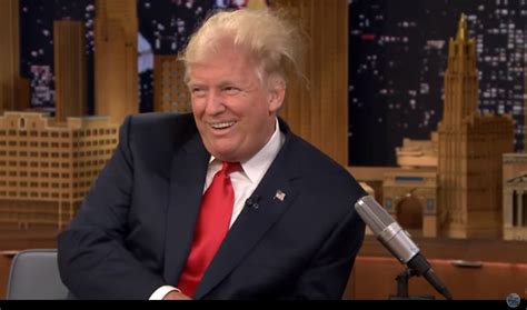 Watch Jimmy Fallon Messes Up Donald Trumps Hair