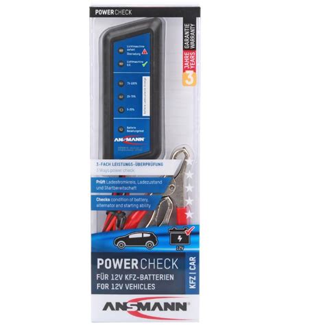 Ansmann Tester Kfz Power Check Testger T F R Volt Kfz