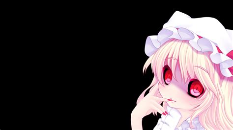 Black Blonde Hair Fang Flandre Scarlet Hat Long Hair Red Eyes Touhou Vampire Konachan