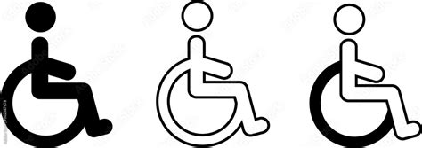 Vectorof handicap (wheelchair) access sign Stock Vector | Adobe Stock