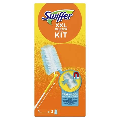 Swiffer xxl duster kit ściereczka do kurzu brudu długa rączka