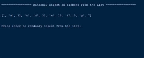 How To Create Randomly Select An Element From The List Sourcecodester