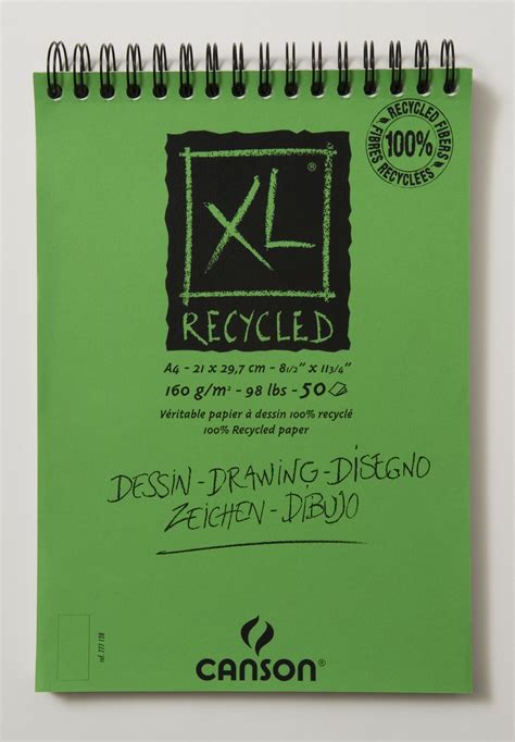 Carnet Croquis A Xl Recycl Canson Mille Et Une Feuilles