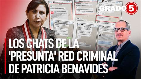 Los Chats De La Presunta Red Criminal De Patricia Benavides Grado 5