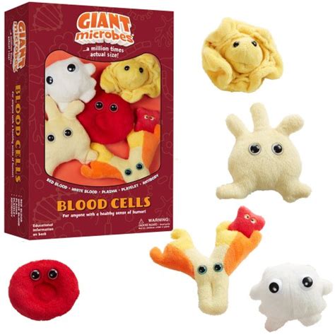 Blood Cells 5 pc Plush Giant Microbes Gift Box