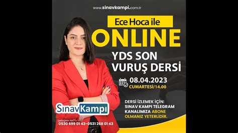 YDS SON VURUŞ DERSİ I ECE HOCA YouTube