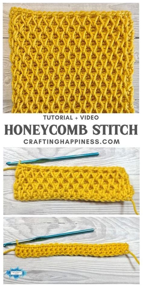 Honeycomb Stitch Crafting Happiness Honeycomb Stitch Crochet