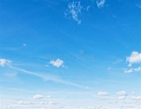 Bright Blue Sky With Clouds, Nature And Environment Stock Image - Image ...