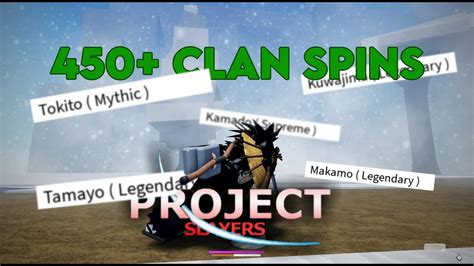 Spinning Clan Spins In Project Slayers New Project Slayers