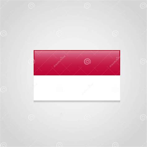 Vector De La Bandera De Indonesia Ilustración Del Vector Ilustración