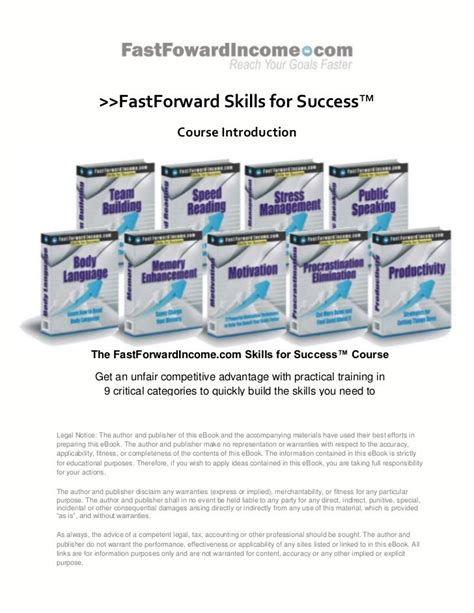 Fast forward skills for success