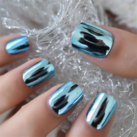 Churchf Short Daily Designed Fake Nails Nude Pink Glossy Press On