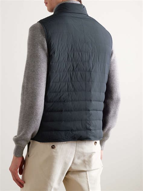 Brunello Cucinelli Slim Fit Quilted Nylon Down Gilet For Men Mr Porter