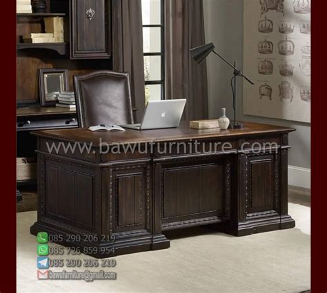 Meja Direktur Jati Klasik Model Terbaru Jual Murah Bawu Furniture