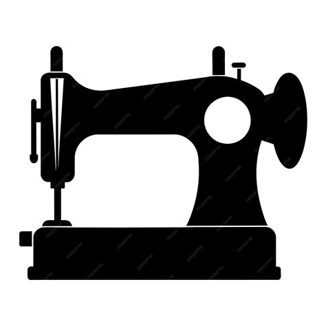 Premium Vector Sewing Machine Silhouette Vector Silhouette Black