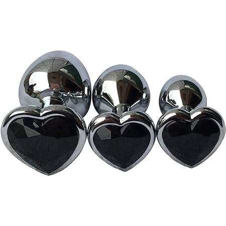 Amazon Pcs Set Luxury Metal Butt Toys Heart Shaped Anal Trainer