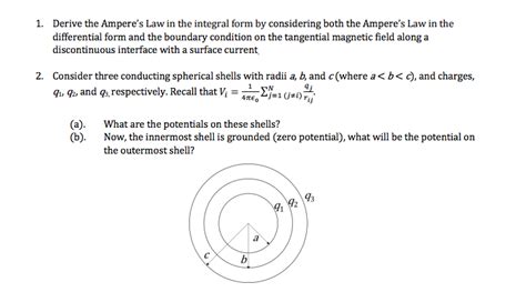 Solved: Derive The Ampere's Law In The Integral Form By Co... | Chegg.com