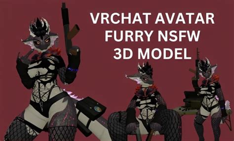 Do Custom Vrchat Avatar Furry Fursona Nsfw Sfw Vrc Avi Vr Character Vtuber Model By Zenith