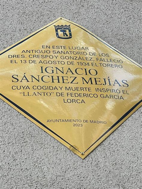 Ayuntamiento Madrid On Twitter El Ayuntamiento Homenajea Al Torero Y