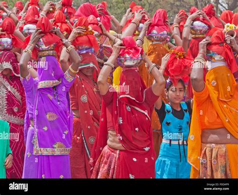 Costume Rajasthani Traditional Women High Resolution Stock Photography