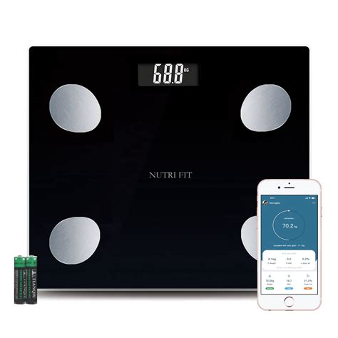 Nutri Fit Smart Scale For Body Weight And Fat Digital Bathroom Body