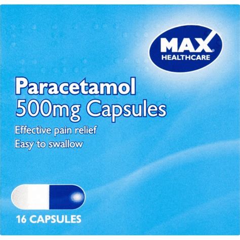 Max Healthcare Paracetamol Capsules X Mg Compare Prices