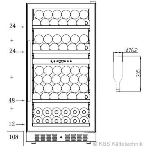 KBS Vino 281 Weinkühlschrank mit 2 Temperaturzonen gute Qualität zum