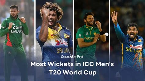 Most Wickets In Icc Mens T20 World Cup Cricket Bet Pro