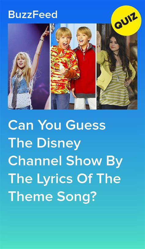 Can You Guess The Disney Show By The Lyrics Of The Theme Song? | Disney ...