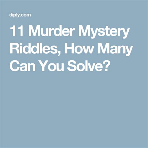 Solve It! Engaging Who Did It? Mystery Riddles - Hunter Games Magazine