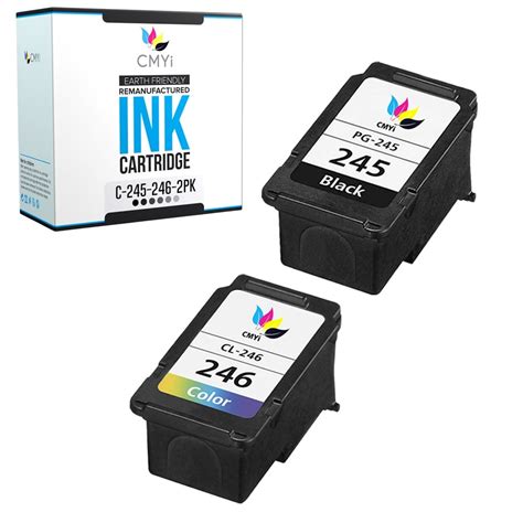 CMYi Ink Cartridge Replacement for Canon PG-245 and Canon CL-246 (2 ...